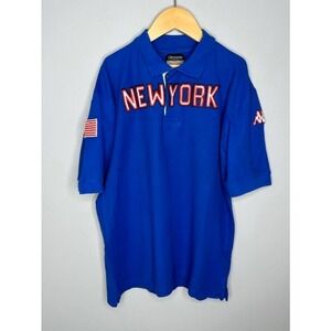 Children's Kappa New York Spellout Blue Polo XL